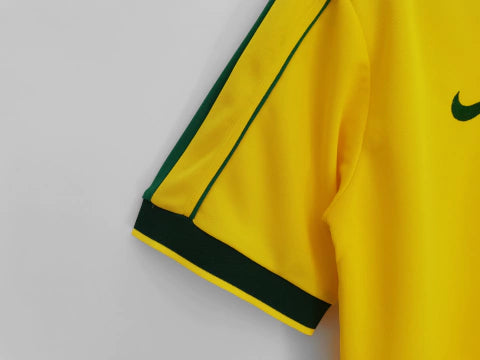 Camisa Brasil Home 1998 Retrô - Amarela