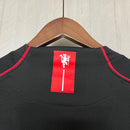 Camisa Manchester United Third Manga Longa 07/08 Retrô - Preta