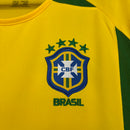 Camisa Brasil Home 2002 Retrô - Amarela