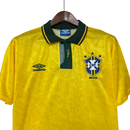 Camisa Brasil Home 1991 Retrô - Amarela