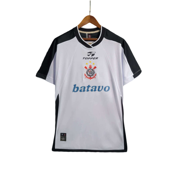 Camisa Corinthians Home Retrô 2000 - Branca