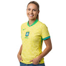 Camisa Brasil Home Feminina 2024 - Amarela