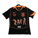 Camisa Corinthians x Racionais III 25/26 Jogador - Preta e Laranja