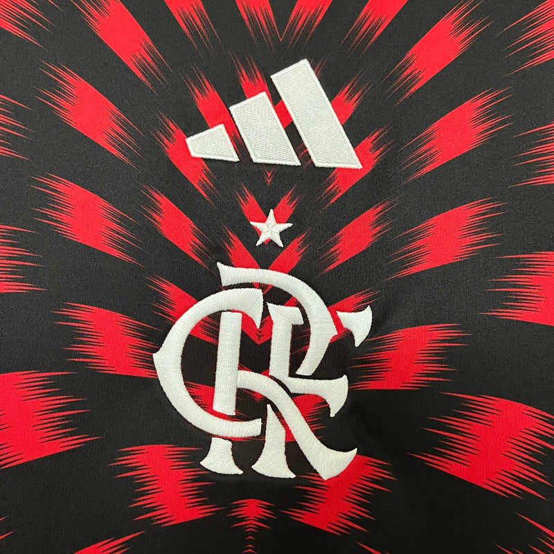 Camisa CRF Pré-Jogo 25/26 - Preta e Vermelha