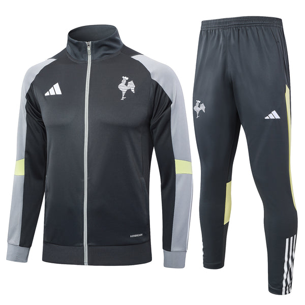 Conjunto de Frio Atlético-MG 24/25 - Cinza Escuro C/ Zíper