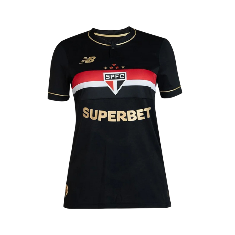 Camisa São Paulo Feminina Third 25/26 - Preta