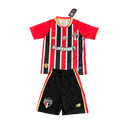 Conjunto Infantil São Paulo II 25/26 - Vermelho e Preto