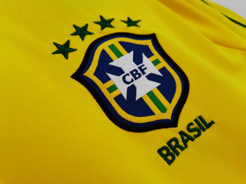 Camisa Brasil Home 1998 Retrô - Amarela