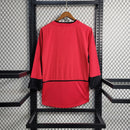 Camisa Manchester United Home Manga Longa 03/04 Retrô - Vermelha