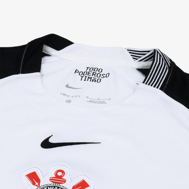 Conjunto Infantil Corinthians I 25/26 - Branco e Preto