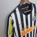 Camisa Santos Away 12/13 NEYMAR JR/11 Retrô - Branca e Preta