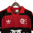 Camisa Flamengo Home 1987 Retrô - Preta e Vermelha