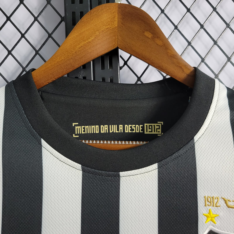 Camisa Santos Away 12/13 Retrô - Preta e Branca