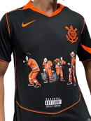 Camisa Corinthians X Racionais III 25/26 - Preta e Laranja