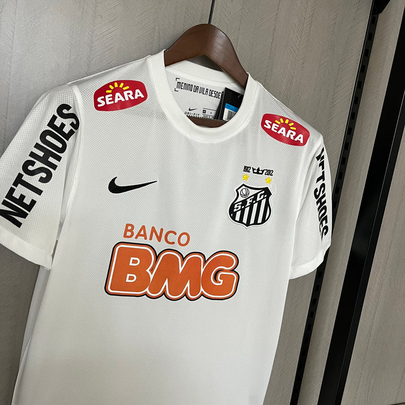 Camisa Santos Home 12/13 Retrô - Branca