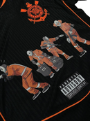 Camisa Corinthians x Racionais III 25/26 Jogador - Preta e Laranja