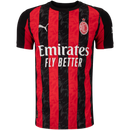 Camisa Milan Home 25/26 - Preta e Vermelha