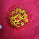 Camisa Manchester United Home Manga Longa 07/08 Retrô - Vermelha