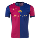 Camisa Barcelona Home COLDPLAY 24/25 - Azul e Vermelha