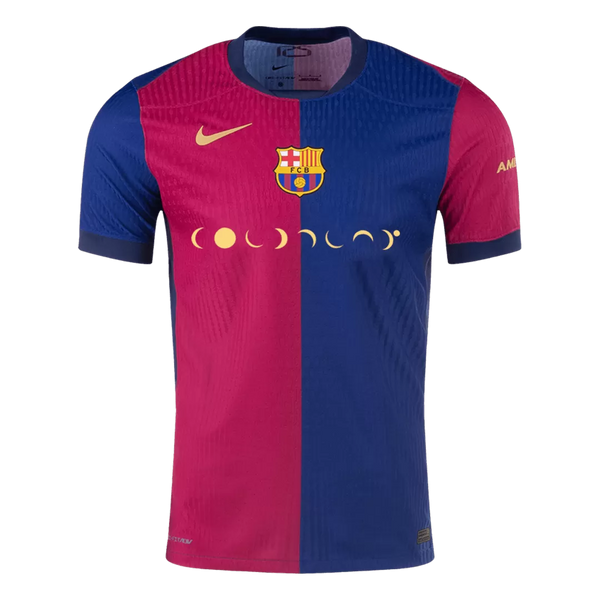 Camisa Barcelona Home COLDPLAY 24/25 - Azul e Vermelha