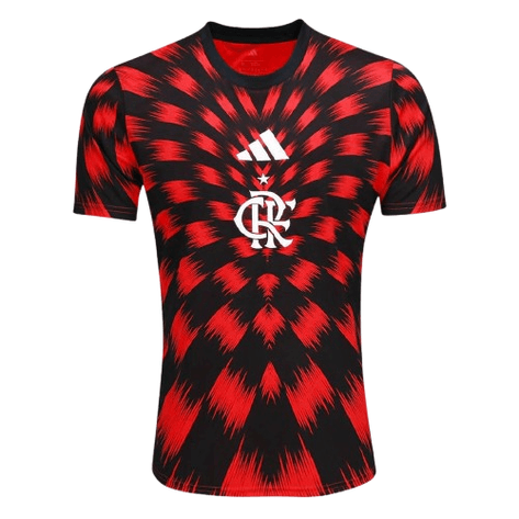 Camisa CRF Pré-Jogo 25/26 - Preta e Vermelha