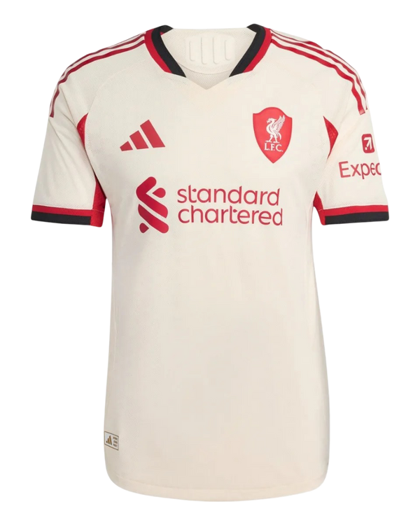 Camisa Liverpool Away 25/26 Jogador - Creme
