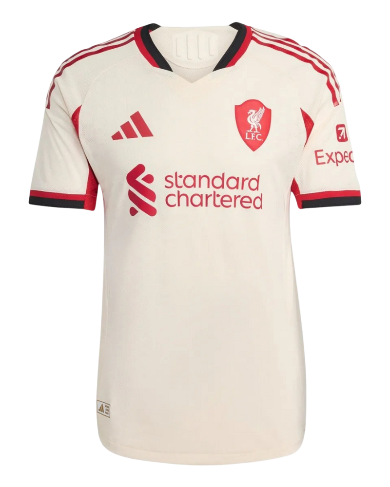 Camisa Liverpool Away 25/26 Jogador - Creme