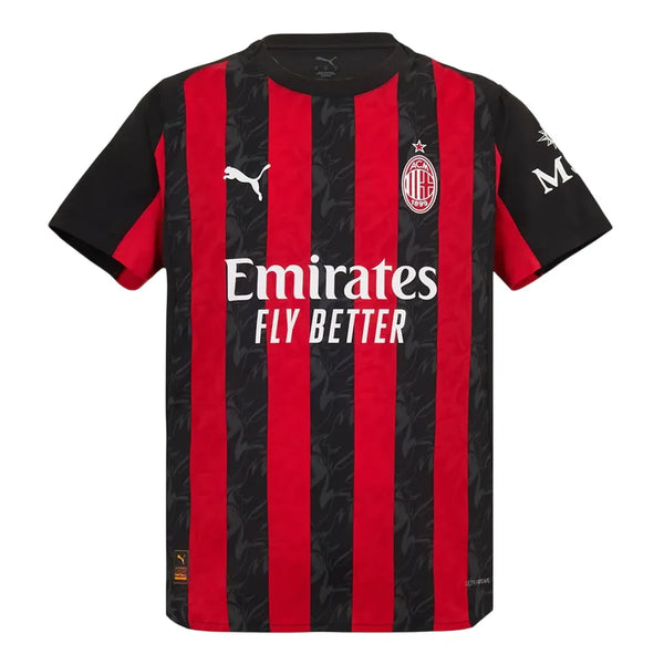 Camisa Milan Home 25/26 - Preta e Vermelha
