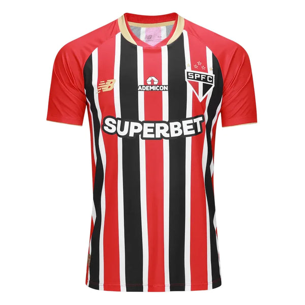 Camisa São Paulo Away 25/26 - Vermelha e Preta