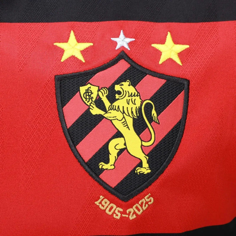 Camisa Sport Recife Home 25/26 - Vermelha e Preta