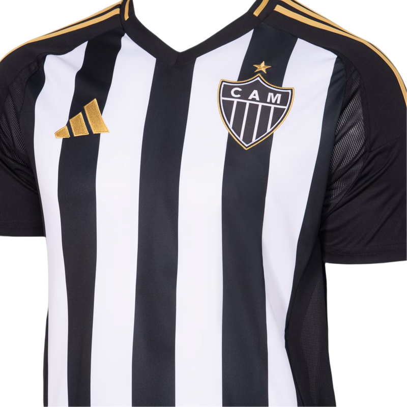 Camisa Atlético Mineiro Home 25/26 - Preta e Branca
