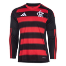Camisa CRF Home 25/26 Manga Longa - Preta e Vermelha