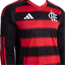 Camisa CRF Home 25/26 Manga Longa - Preta e Vermelha