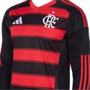 Camisa CRF Home 25/26 Manga Longa - Preta e Vermelha