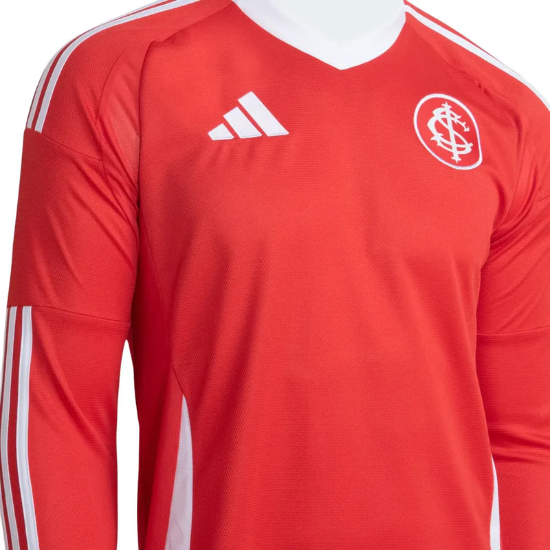 Camisa Internacional Home 25/26 Manga Longa - Vermelha