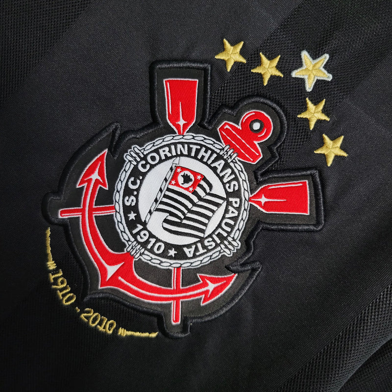 Camisa Corinthians Away Retrô 2010 - Preta
