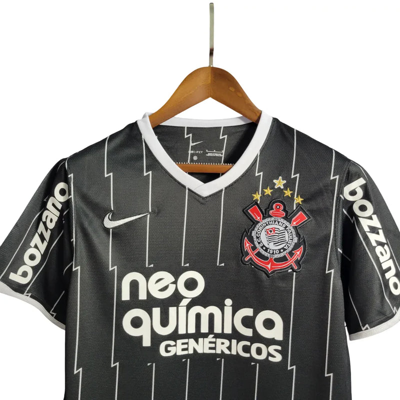 Camisa Corinthians Away Retrô 11/12 - Preta