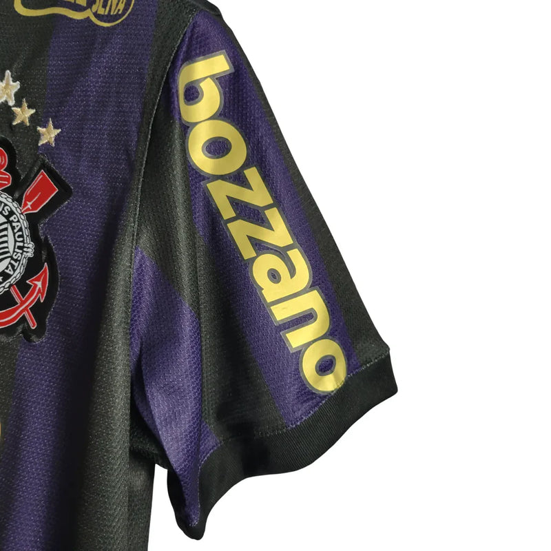 Camisa Corinthians Away Retrô 09/10 - Preta e Roxa