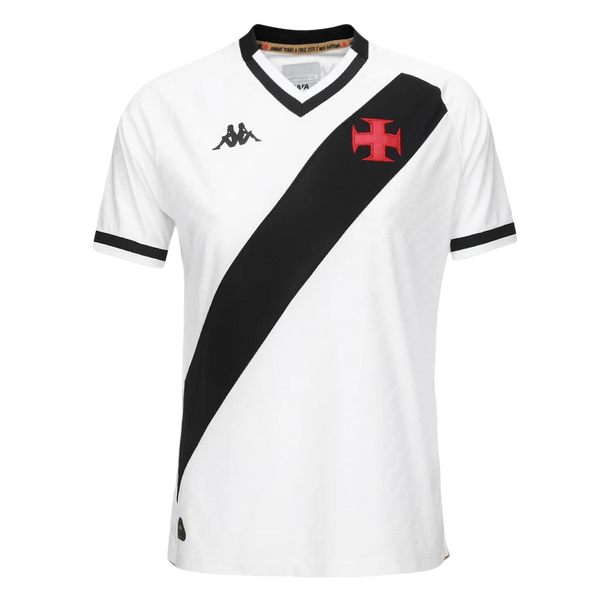 Camisa Vasco Away 25/26 Feminina - Branca e Preta