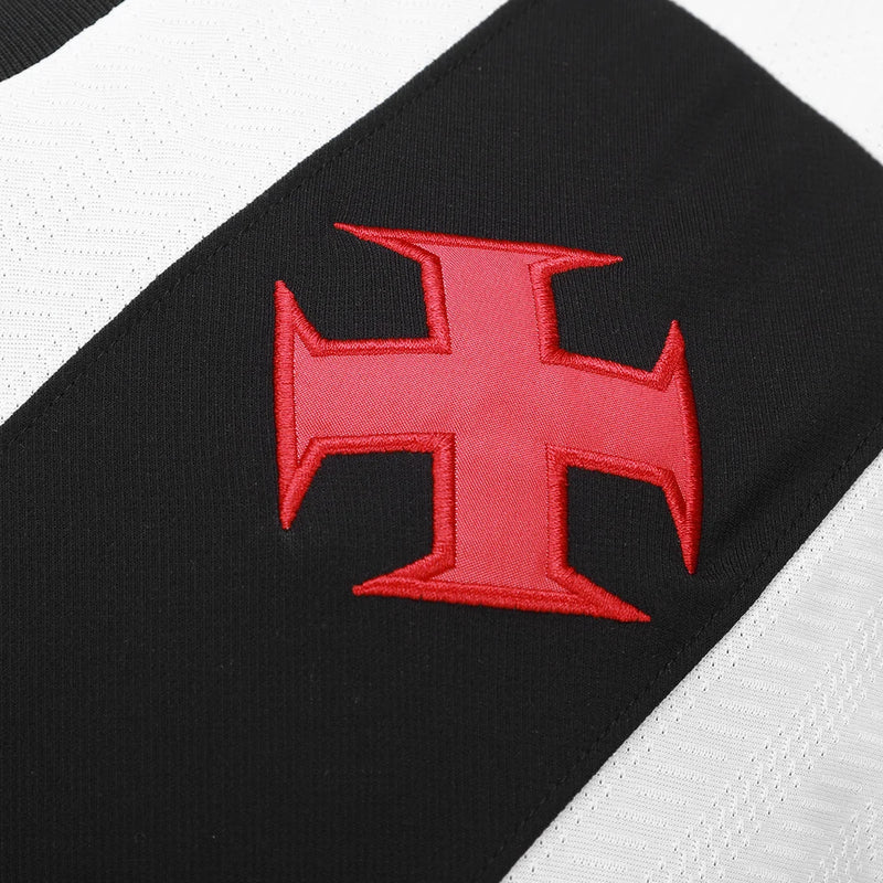 Camisa Vasco Away 25/26 Feminina - Branca e Preta