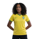Camisa Brasil Home Feminina 2026 - Amarela