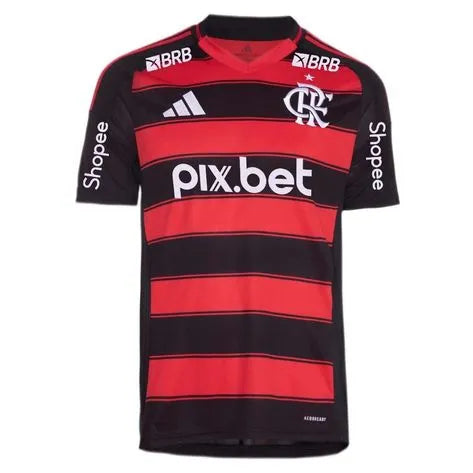 Camisa CRF Home 25/26 - Preta e Vermelha - C/ Patrocínios