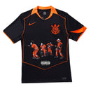 Camisa Corinthians X Racionais III 25/26 - Preta e Laranja