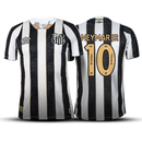 Camisa Santos Away 24/25 NEYMAR JR/10 - Branca e Preta