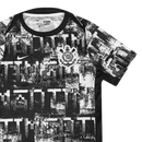 Camisa Corinthians Pré-Jogo 26/27 - Branco e Preta