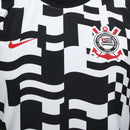 Camisa Corinthians Pré-Jogo 26/27- Branca e Preta