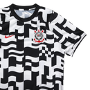 Camisa Corinthians Pré-Jogo 26/27- Branca e Preta