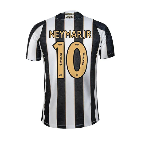 Camisa Santos Away 24/25 NEYMAR JR/10 - Branca e Preta