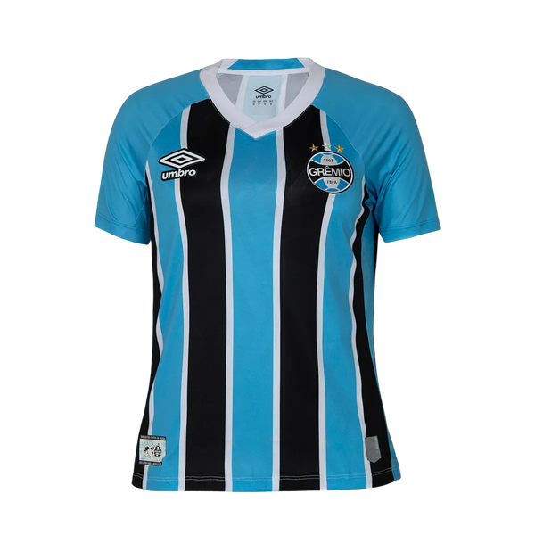 Camisa Grêmio Feminina Home 25/26 - Azul e Preta