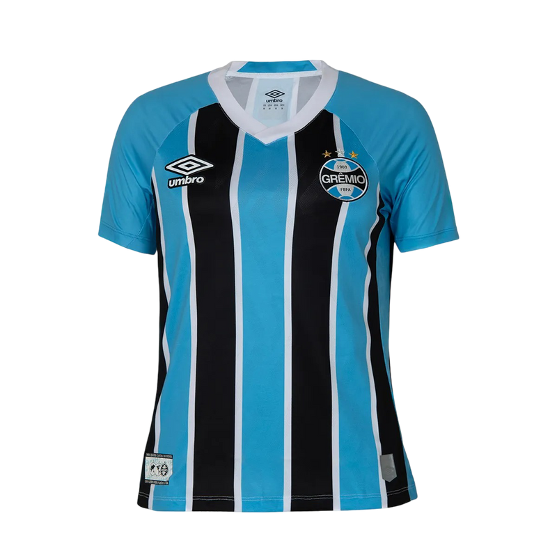 Camisa Grêmio Feminina Home 25/26 - Azul e Preta
